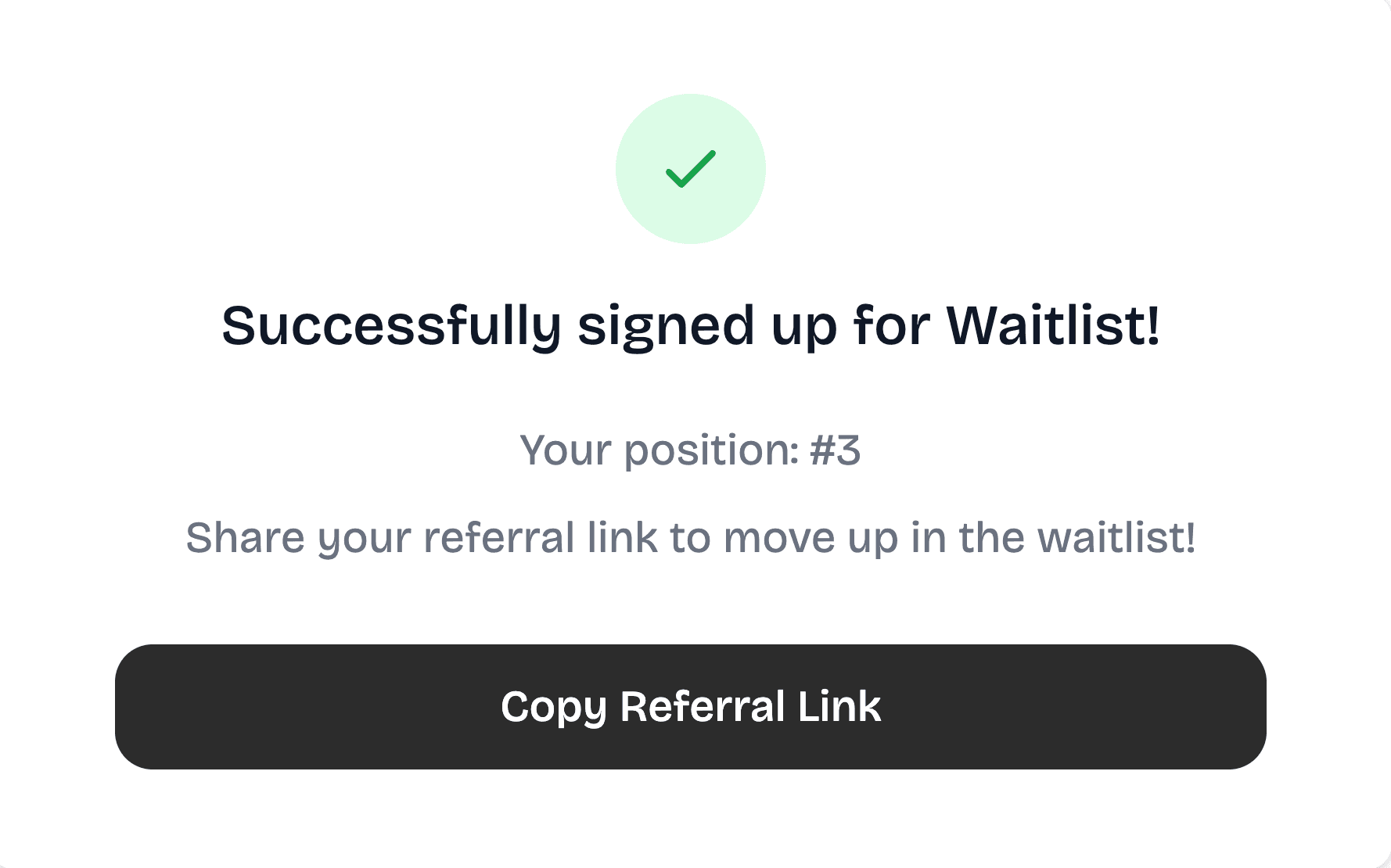 Referral System Preview